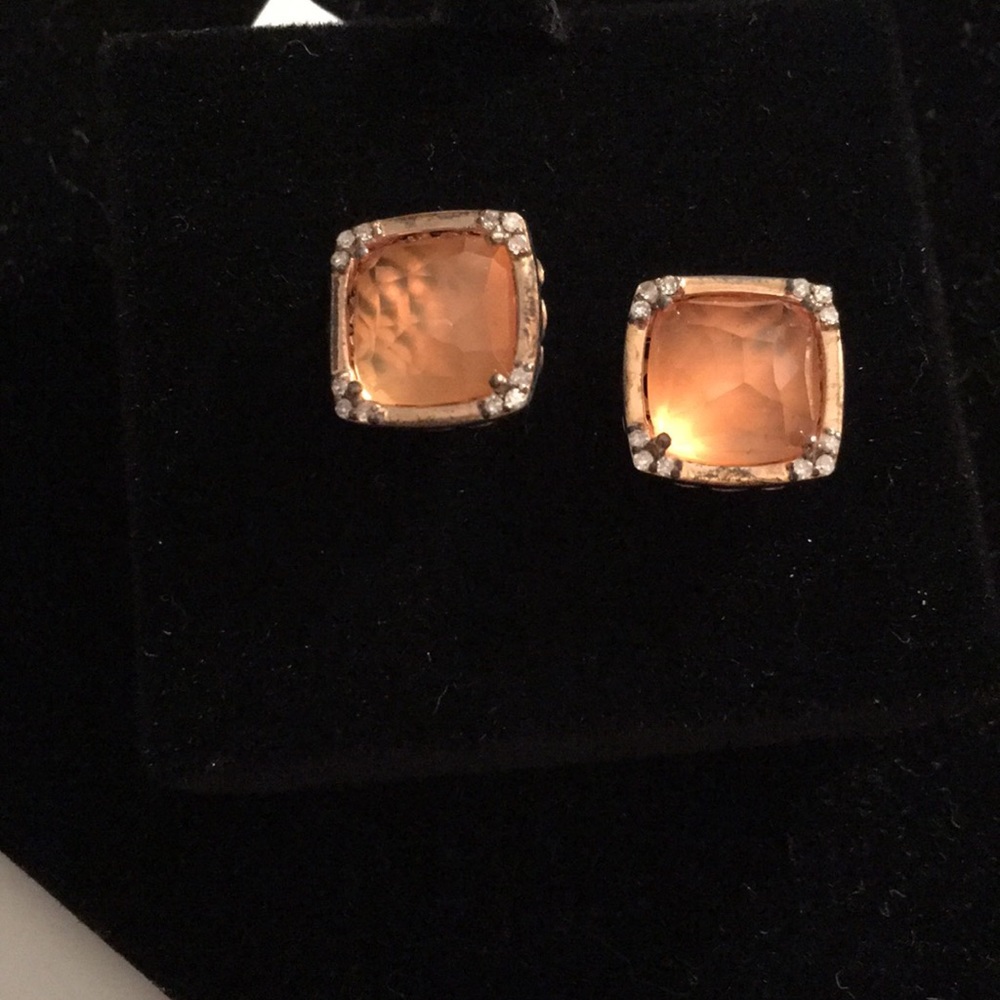 Sterling Silver Carnelian SOR T&C Post Earrings
